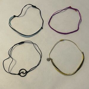 Set of 4 Anklets - adjustable and adorable from Pura Vida